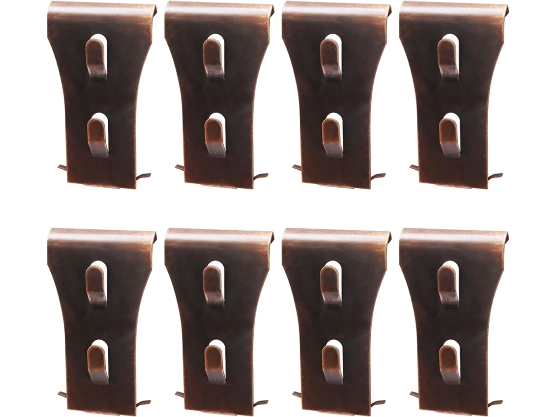 Conjunto De 8 Grampos Para Parede Tijolos, Grampos De Metal Bronze, Compatíveis Com Tijolos De 2, 25a 2, 35 Polegadas