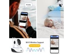 2026 câmera Ip Sem Fio Wifi Hd 1080p com Visão Noturna e Detecção de Movimento para Segurança Residencial