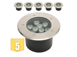 Conjunto de 5 Leds À Prova D'Água -In 9W 900Lm 4000K Ip67 HOROZ ELECTRIC