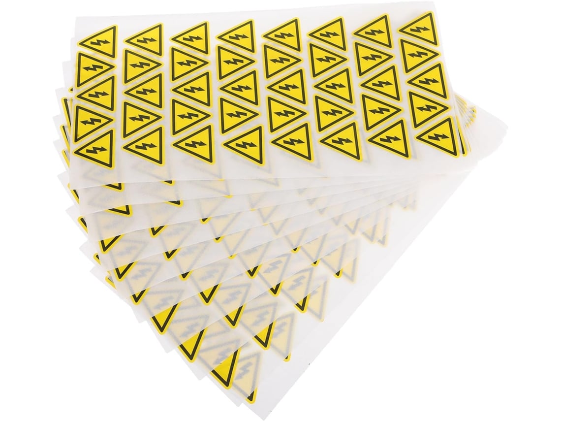 Lote De 400 Adesivos Triangulares Amarelos, Etiquetas De Papel Para Componentes Elétricos.