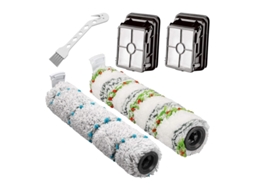 2 filtros hepa, 1 rolo de escova, 1 rolo de escova para animais de estimação para bissell crosswave sem fio max series 2554,2590,2593,2596 vácuo