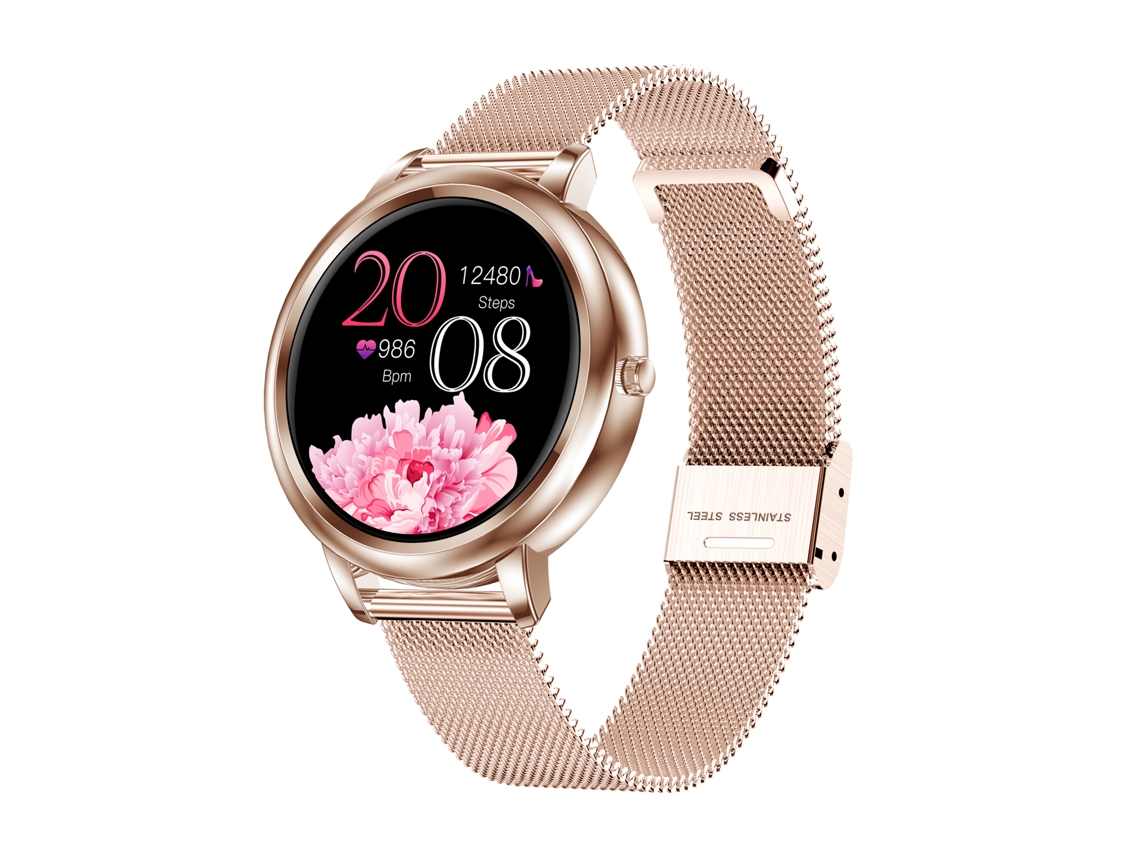 Relógio Inteligente Para Mulher Fitness Tracker Pulseira Bluetooth Com Monitor De Ritmo Cardíaco Pressão Arterial Sono Ip67 Touch Screen