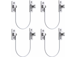 4 peças abridor de janela, limitador de porta, fechadura, janela UPVC L Slowmoose