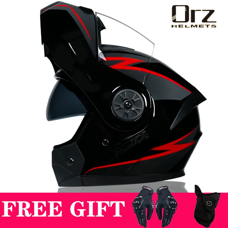 (l) Capacete De Motocicleta Flip-top Com Certificação Dot Mais Recente E Viseira Solar Integrada.