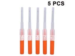 MEOIRUERY Agulhas Para Piercing De Orelha E Nariz 5 Peças Mistas 14g/16g/18g Agulhas Cateterizadas Para Piercing Estéril Ferramenta Para Tatuagem Acessórios Par