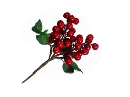Laxiscreed Enfeite De Natal Com Bagas Vermelhas E Flores Pequenas Para Decoração Festiva