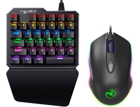 Teclado + Rato Gaming HXSJ J100 S500 (One-handed)