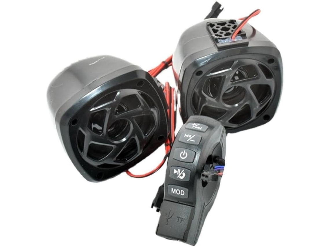 Guidon Musique Haut-parleur De Moto, Rádio Fm, Acessórios Equitação, Lecteur Audio, 3 Modos