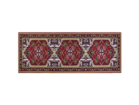 Tapete BELIANI Colachel (Poliéster - Multicor - 80 x 200 x 1)