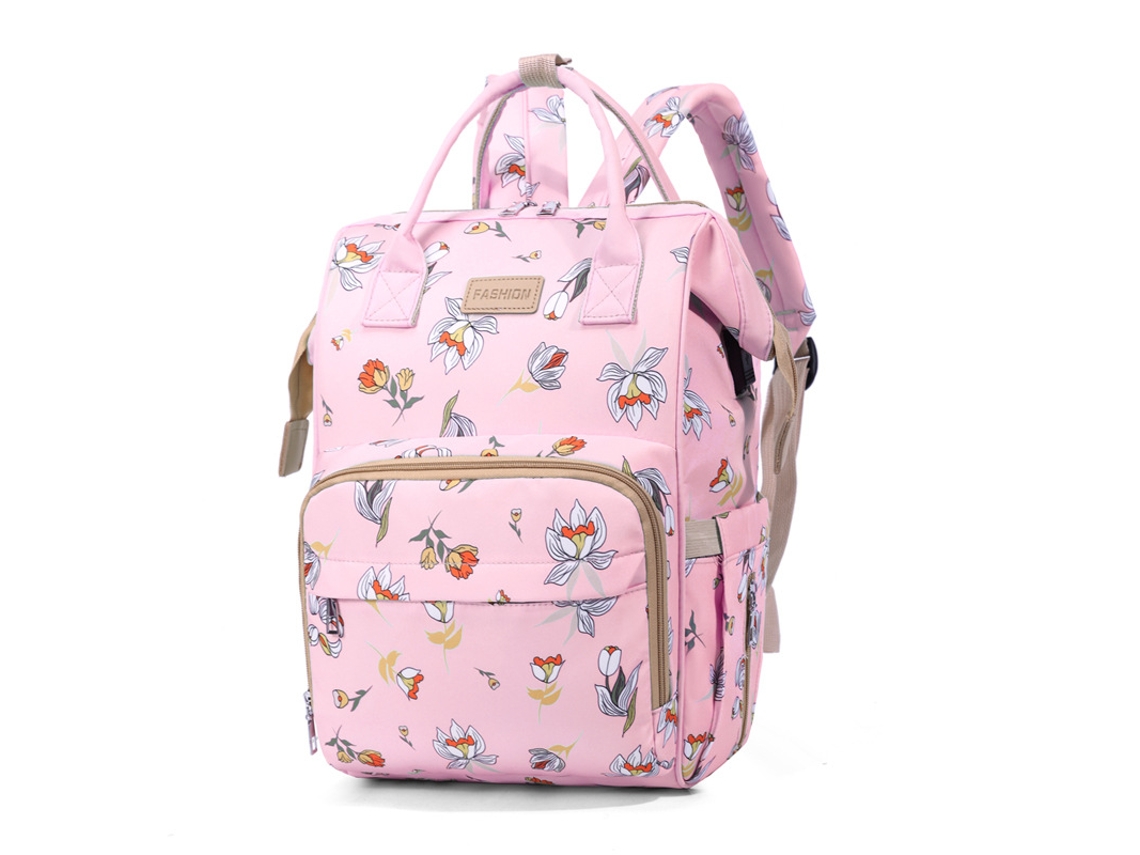 Mochila De Maternidade Hibbent 38x18x26cm (rosa)