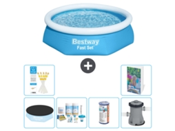 Piscina Bestway Fast Set Redonda 244x61 Cm 5 peças S34 BESTWAY