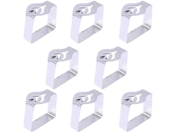 Toyvian 8-grampos de toalha de mesa em aço inoxidável, criativas e seguras, toalhas de mesa ideais para casamentos