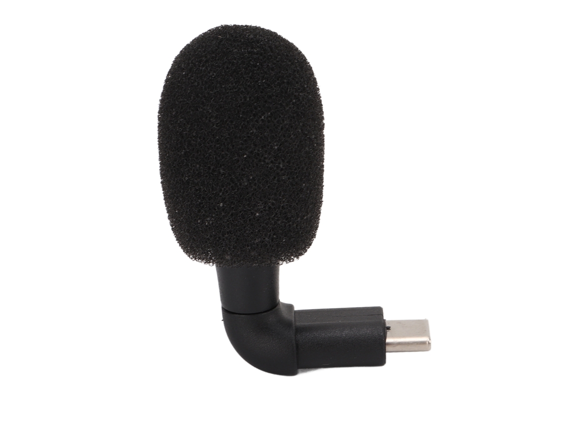 2026 micrófono Mini para Smartphone com Conector Type C, Plug And Play, Ângulo de 90°