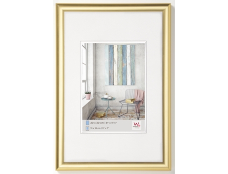 Moldura de plástico tamanho 050 x 060 cm dourado MEU DESIGN PERFEITO