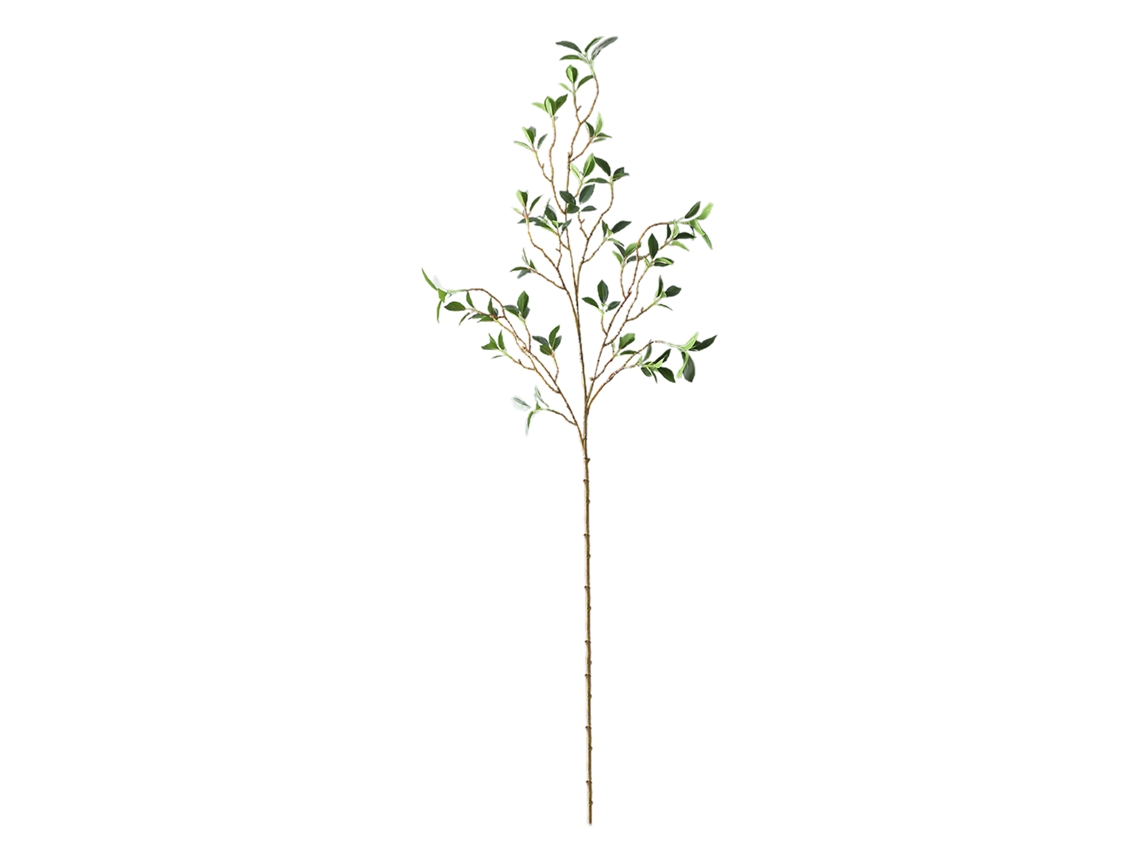Folhas Ficus Ramo Longo Artificial Decoração Embalagem Compacta