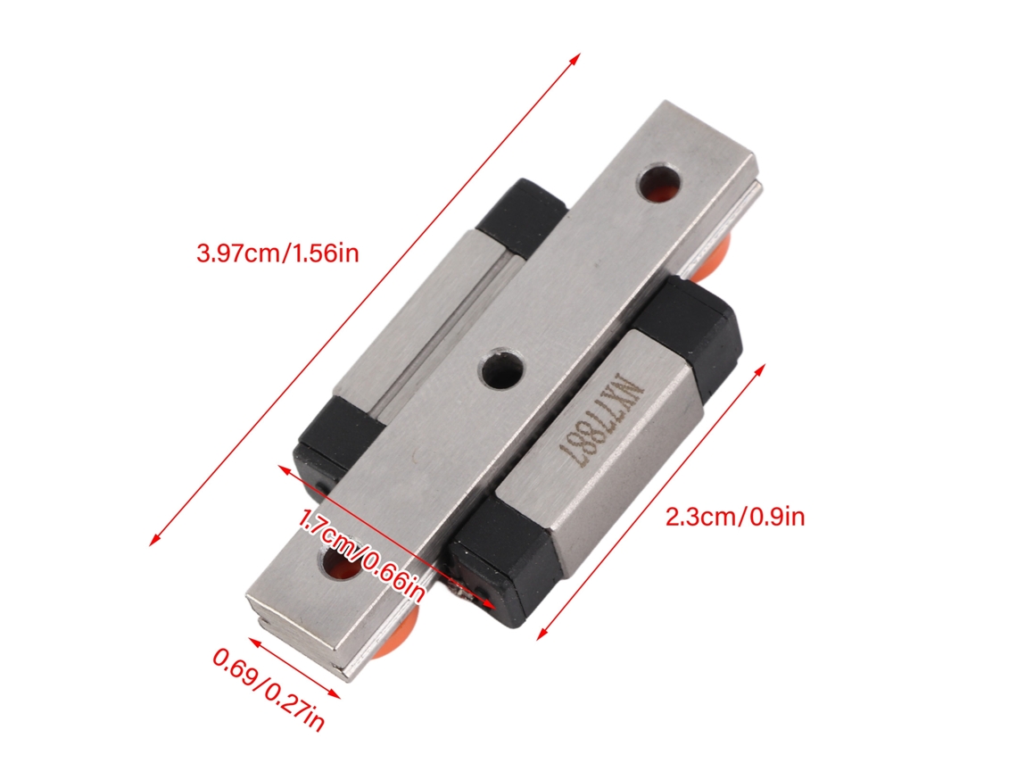 Guia Linear Miniatura Lml7b Com Bloco 40mm