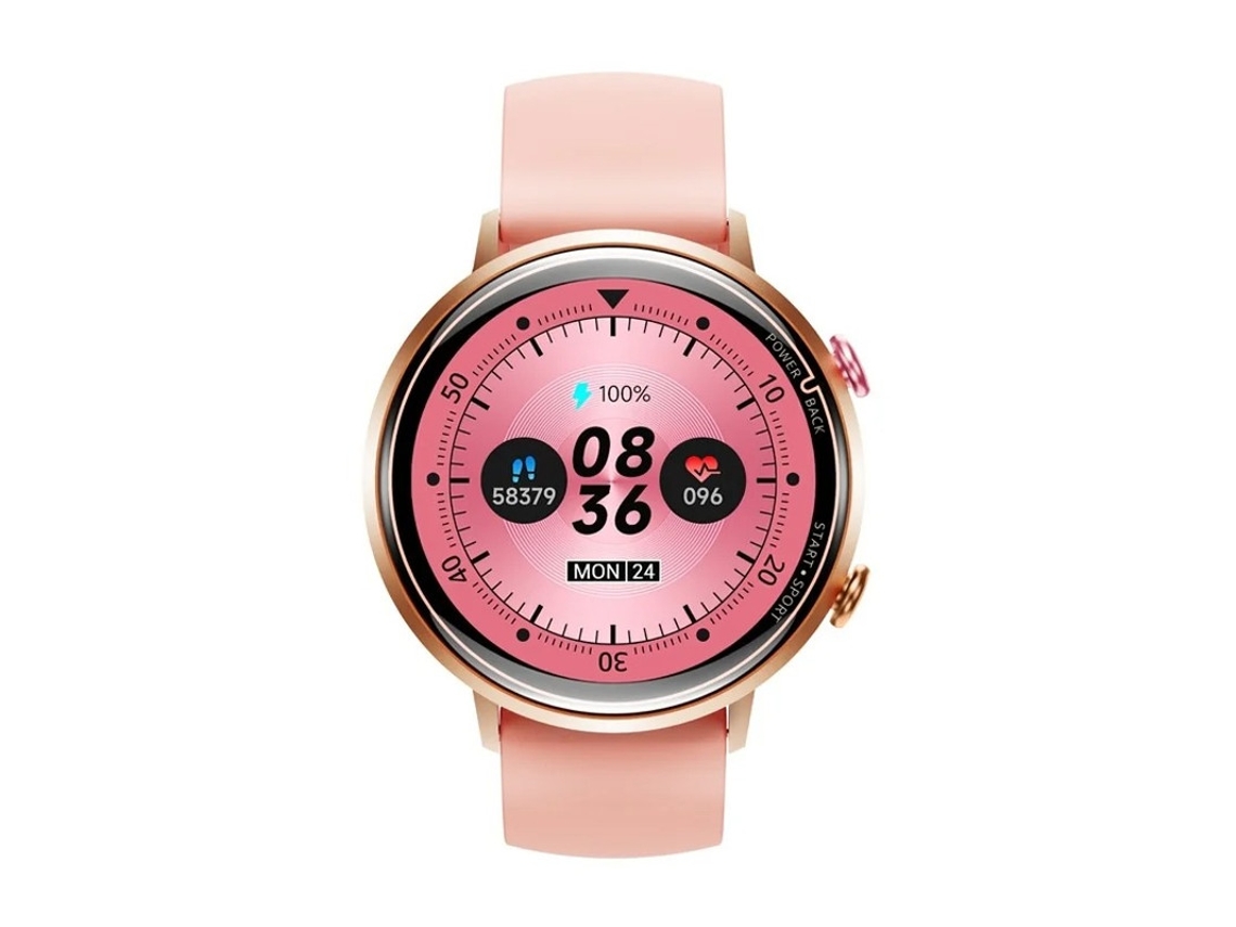 Relógio inteligente feminino HD Amoled 1.32 Mais de 100 modos esportivos Monitor de frequência cardíaca e som Rastreador de condicionamento físico Bestvite