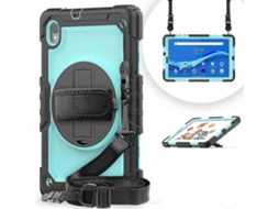 Capa Protetora Colorida À Prova De Choque Para Tablet Lenovo Tab M10 Hd Tb-x306x Em Silicone + Pc Com Suporte, Alça De Ombro E Alça De Mão.