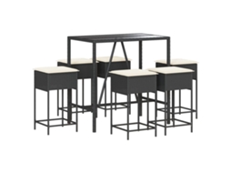 Garden Bar Set, Garden Bar Sets Vidaxl Preto Rattan / Vime (110 X 70 X 110 Cm)