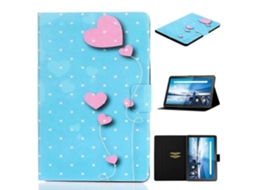 Capa De Couro Com Aba Horizontal E Desenho Colorido Para Lenovo Tab M10 Tb-x605f / X505, Com Suporte E Compartimento Para Cartão.
