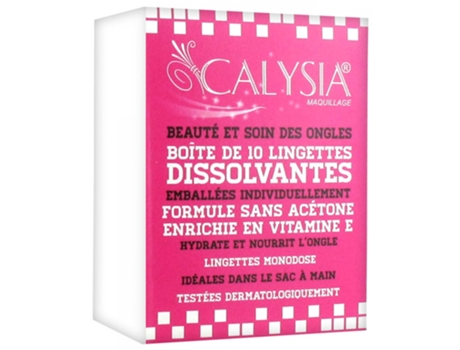 Beleza e Cuidados com as Unhas 10 Toalhetes Dissolventes CALYSIA