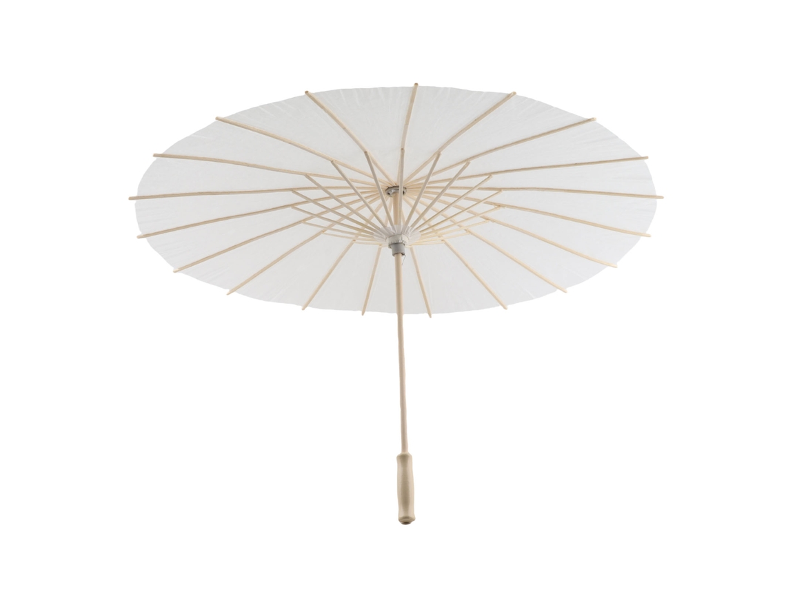 GUARDA CHUVA de Papel Decorativo Branco 60cm | S/MARCA