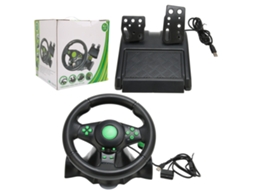 Volante LAXISCREED Xbox 360 Ps3 Ps2 Pc 180° Vibração Usb