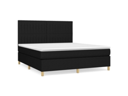 Box Spring Bed, Box Spring Beds Vidaxl Preto Tecido (160 X 200 Cm)