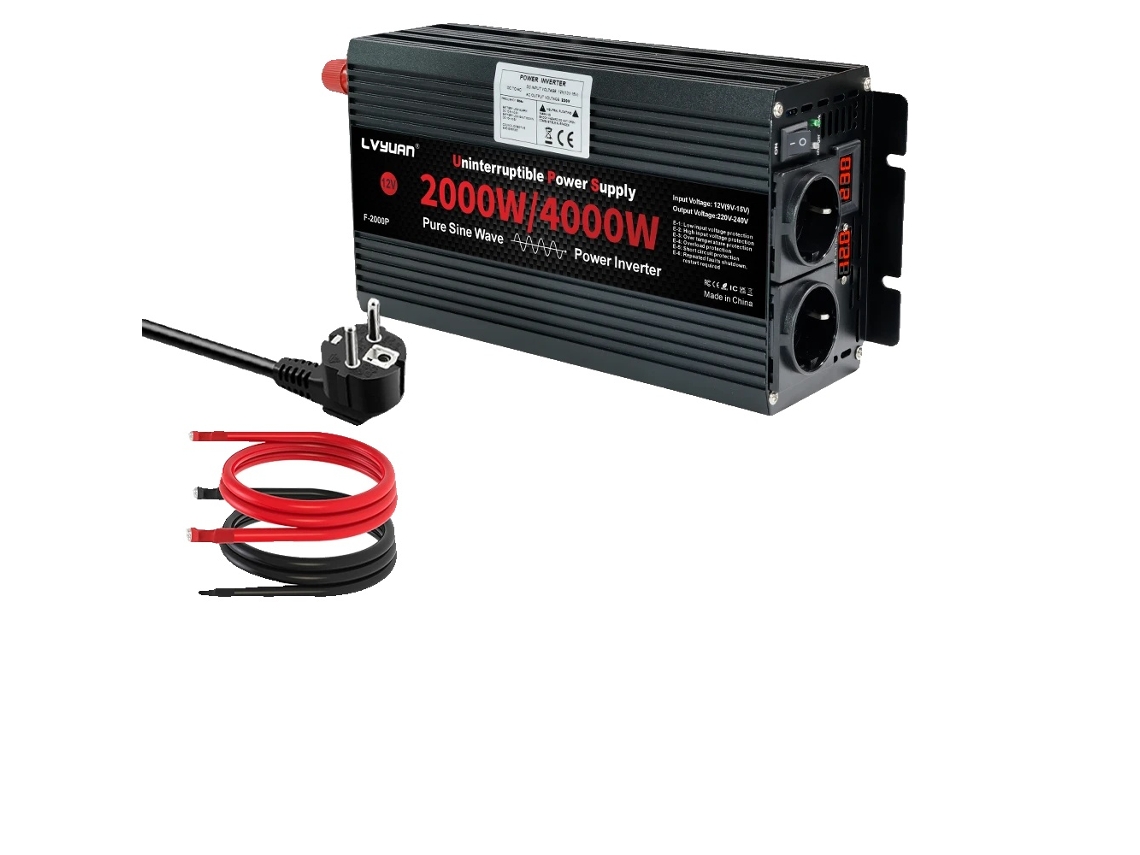 Inversor De Carga Solar, Onda Senoidal Pura, Fonte De Energia De Emergência, 12v Ue 230v 50hz