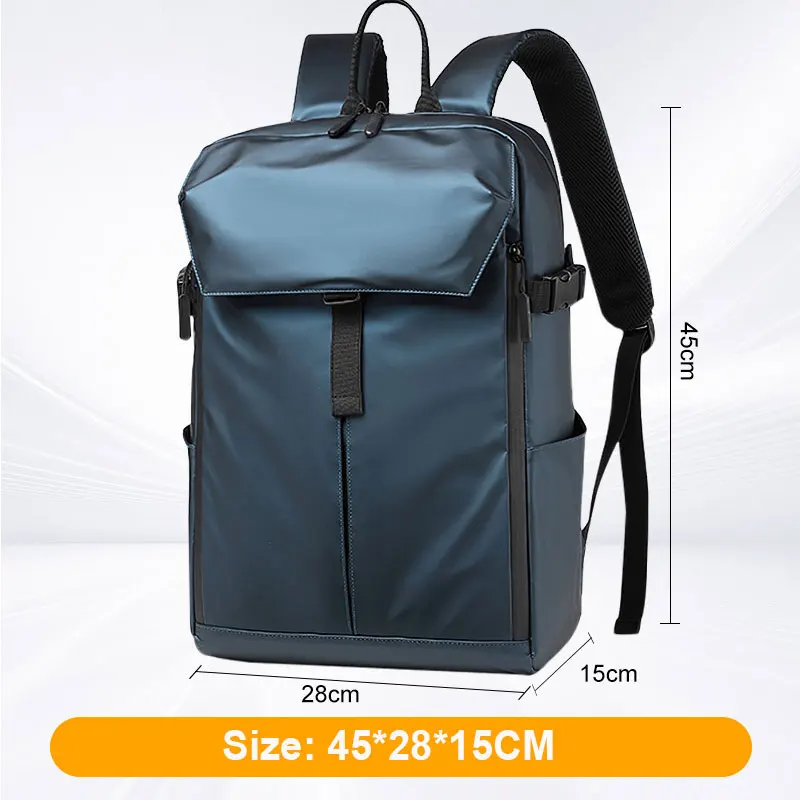 (k102-azul) Mochila De Viagem Masculina, Bolsa Para Laptop De Grande Capacidade, Impermeável