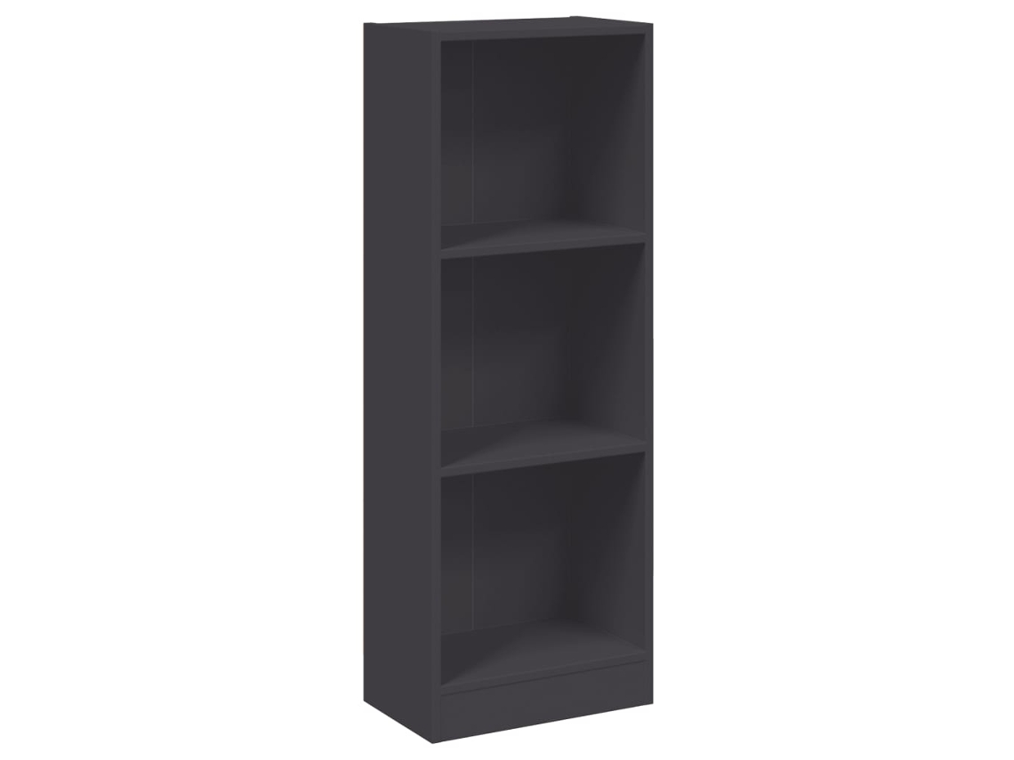 Book Cabinet, Book Cabinets Vidaxl Cinzeto Madeira Processada (40 X 24 X 109 Cm)