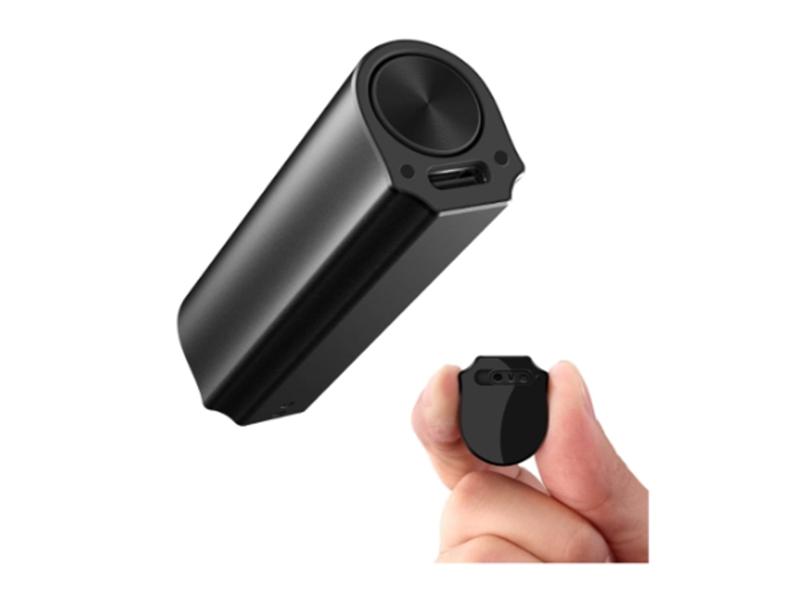 Gravador De Áudio De Voz Digital De 16 Gb Com Capacidade De Armazenamento De 200 Horas, Com Carimbo De Hora, Proteção Por Senha, Preto Yizhood