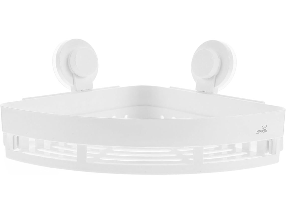 Suporte De Parede Triangular Plástico Branco Kesyoo Para Escova Dentes E Pente No Banheiro