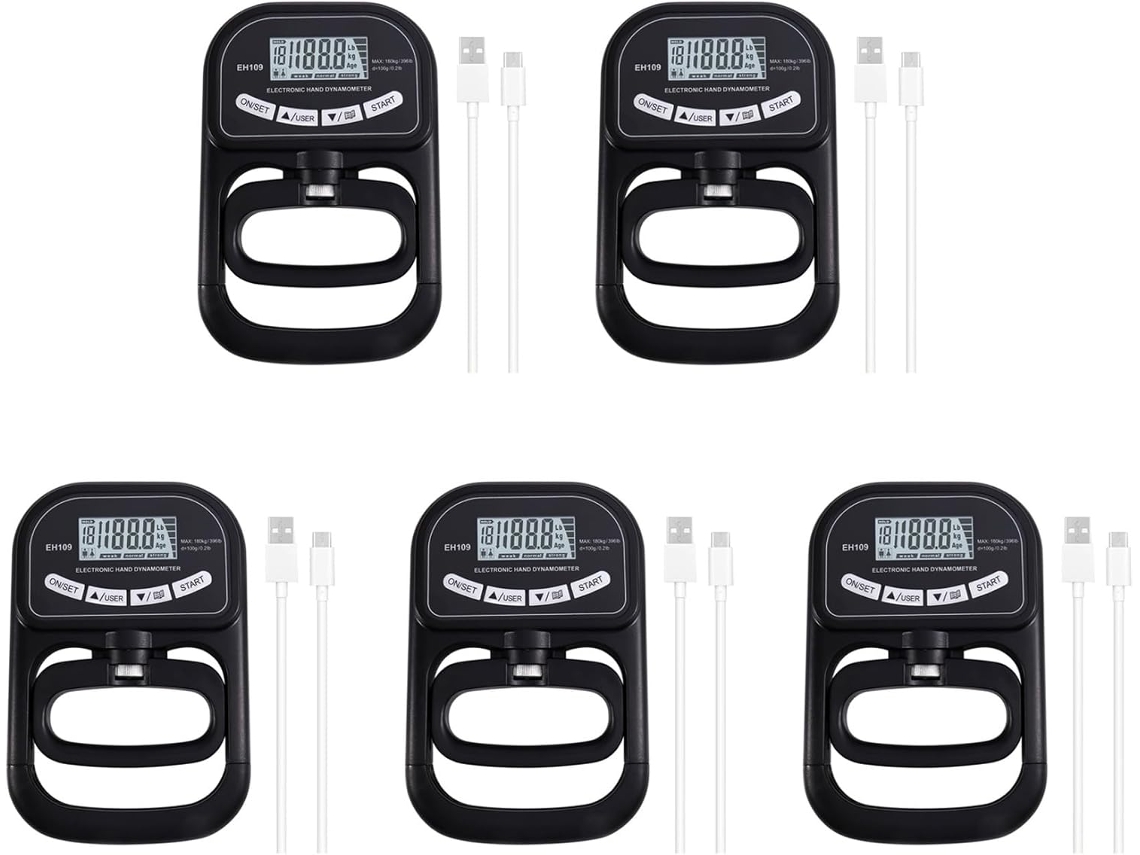 5x Dynamomètre Manuel 120kg pour Testeur de Force SFUSHOS