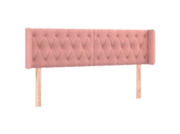 Cabeceira C/ Abas Veludo 147x16x78/88 cm Rosa MAISON EXCLUSIVE