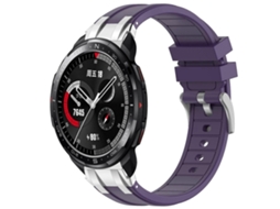 Pulseira De Silicone Royal De 22 Mm Com Fecho De Liberação Rápida Prateado