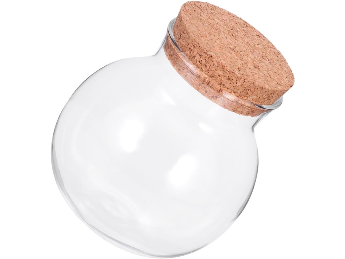 Pequenos Potes De Vidro Multifuncionais, Herméticos E Com Tampa De Cortiça, Com Capacidade De 500ml, Para Armazenar