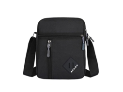Bolsa Messenger Para Homem Impermeável De Tela Oxford Crossbody Para Trabalho, Viagem E Uso Casual Sling Pack Negro