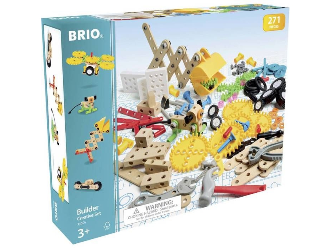 Brio Builder - Conjunto de construção para jardim de infância, inclui elementos de construção, faixa etária: 3+