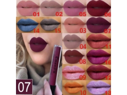 Brillo Labial Líquido Mate Cmaadu 7 De Larga Duración Hidratante Metal Cosmético