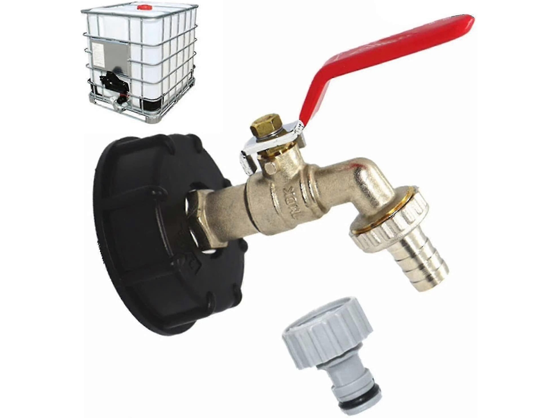 CONECTOR de tanque IBC para água de 1000l, com adaptador de mangueira 1/2" | S/MARCA