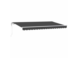 Conjunto 1 Toldo Retrátil Vidaxl Antracite Tecido (350 X 200 Cm)