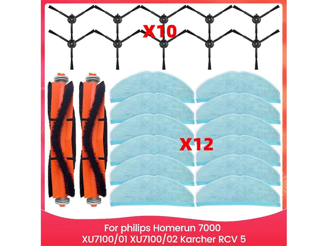 Compatível Com Os Modelos Philips Homerun Série 7000 Xu7100/01, Xu7100/02 E Com O Aspirador Karcher Rcv 5: Peças Para Aspirador De Pó, Incluindo Rolo