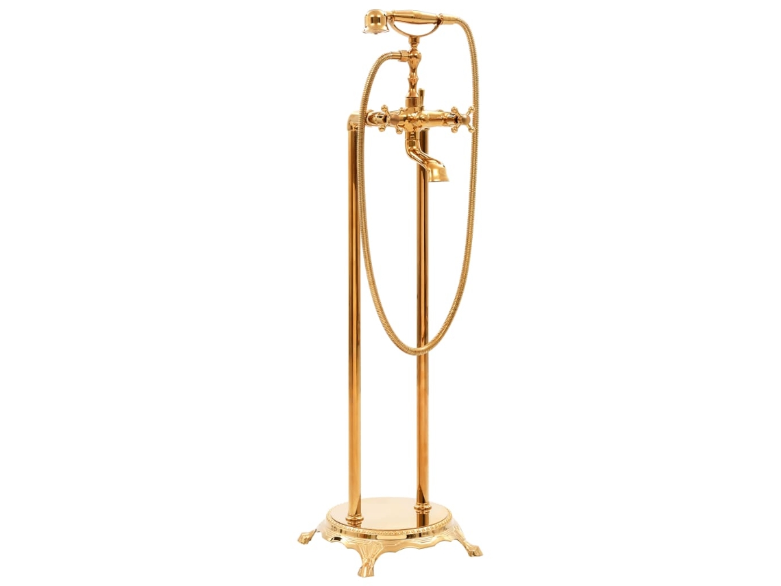 Bathtub Faucet, Bathtub Faucets Vidaxl Ouro Aço Inoxidável