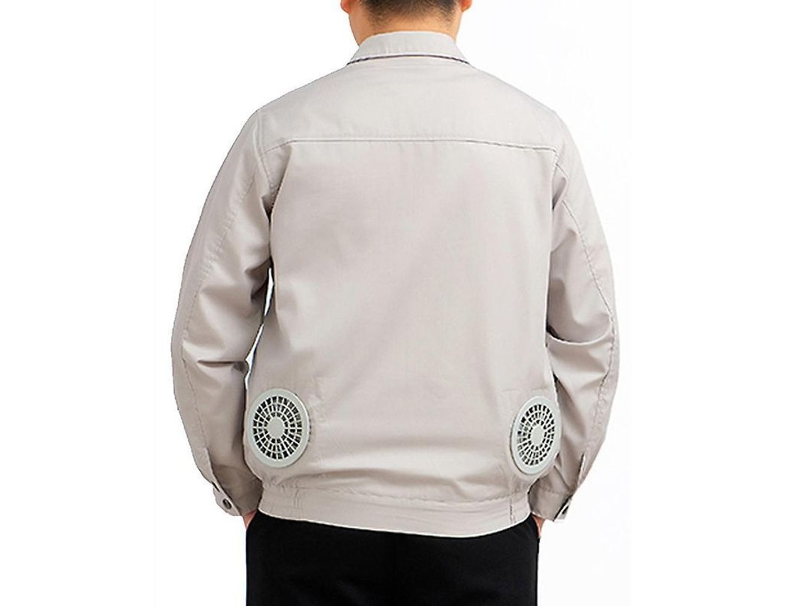 2026-chaqueta Ventiladora Exterior De Verano - Traje De Aire Acondicionado Para Trabajo De Construcción Qrh Gris Xxl