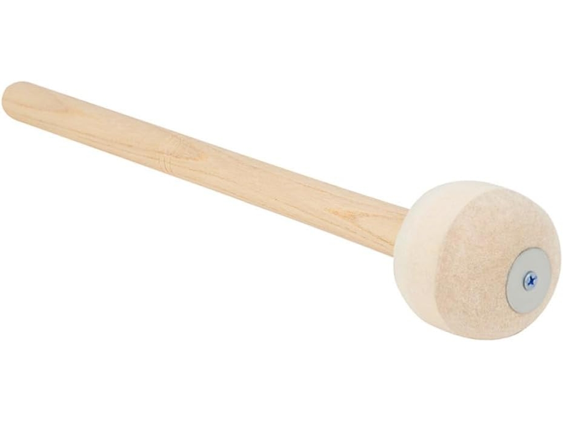Baquetas de Madeira para Caixa de Bateria com Cabo Longo, Cabeça de Feltro Bege Bicolor, Baquetas Leves para Bateria. SFUSHOS