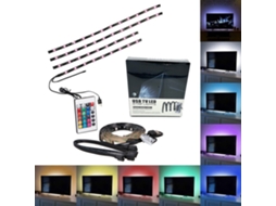Fita Led, 110 Cm, Usb, Para Decoração De Móveis, Televisão, Prateleiras E Ambientes Internos