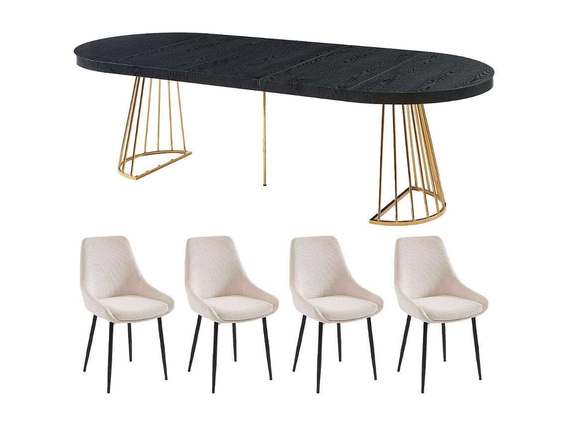 Conjunto Mesa E Cadeiras Firela