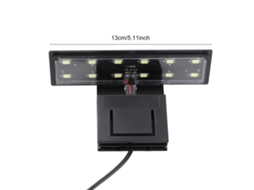 Rebe-luz Led Para Aquário 6w 12 Led Luz Branca Portátil Com Pinça Para Peixe Jarra Tanque De Peixes