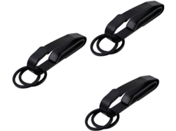Chaveiro Com Fivela De Cinto Prático E Funcional Acessório De Chave Preto Com Design Simples